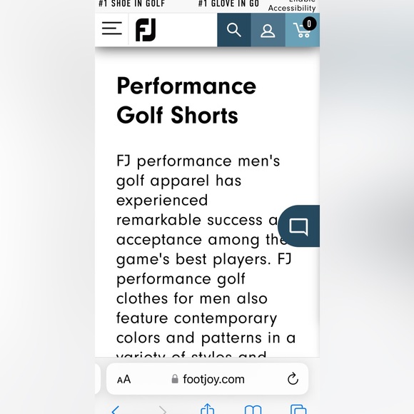 FootJoy 9” inseam lightweight shorts, 32”, light grey - Picture 10 of 10